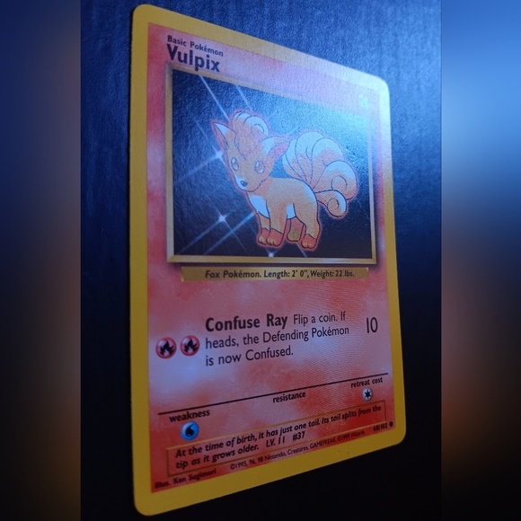 Vulpix Pokemon Card - Base Set - NO. 68/102 Common Non-Holo - Picture 3 of 9